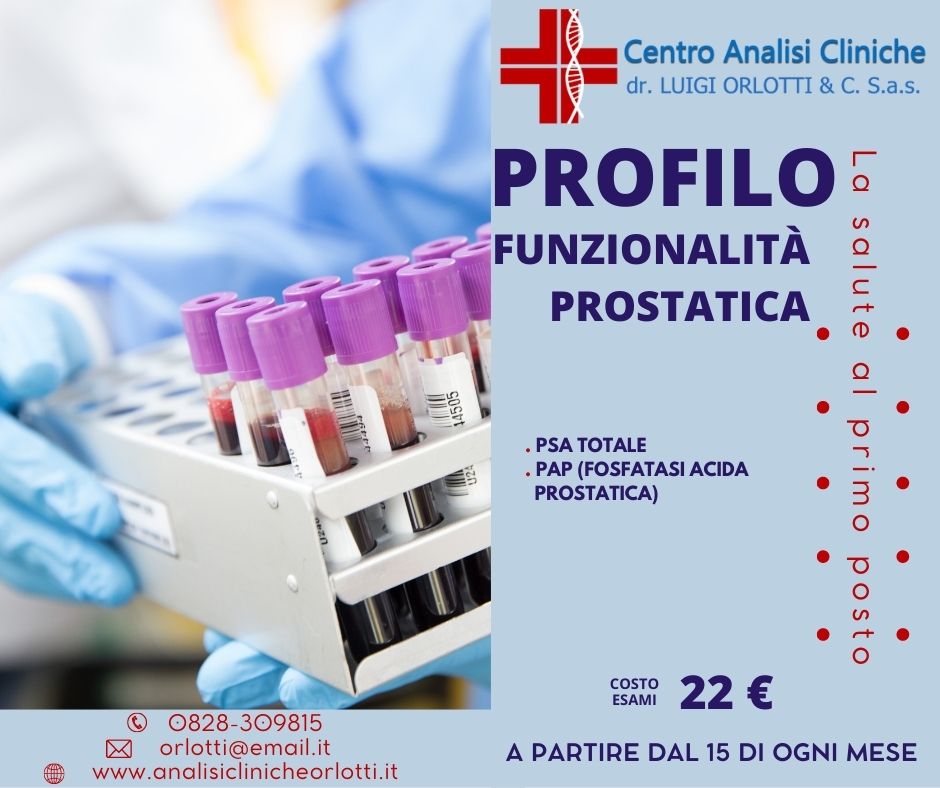 CENTRO ANALISI CLINICHE ORLOTTI BATTIPAGLIA - PROFILO PROSTATA €22